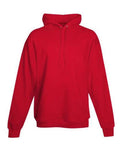 Hanes P170 EcoSmart Hooded Sweatshirt - Athletic Red - flat front