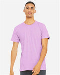 Bella+Canvas BC3001CVC Unisex Heather CVC Short Sleeve Tee - Heather Prism Lilac - model front