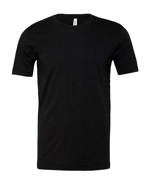 Bella+Canvas 3001CVC Unisex Heather CVC Short Sleeve Tee - Black Heather - front