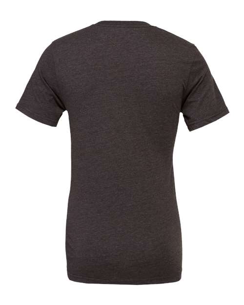 Bella+Canvas 3001CVC Unisex Heather CVC Short Sleeve Tee - Dark Grey Heather - back