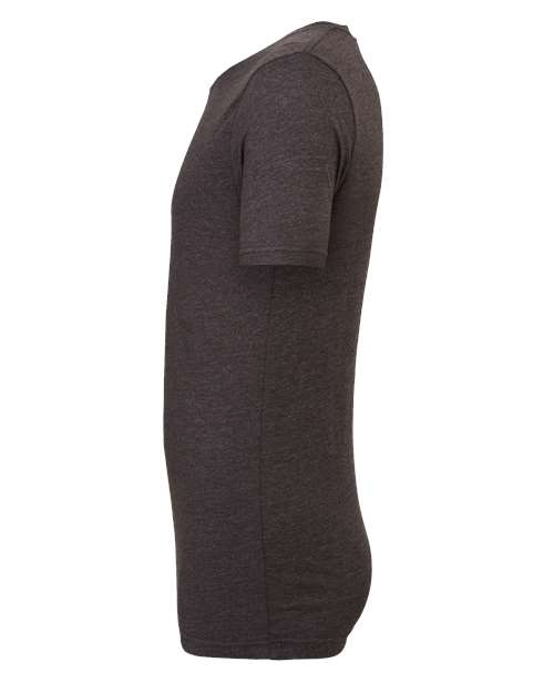 Bella+Canvas 3001CVC Unisex Heather CVC Short Sleeve Tee - Dark Grey Heather - side