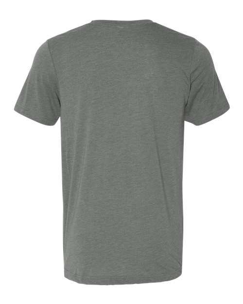 Bella+Canvas 3001CVC Unisex Heather CVC Short Sleeve Tee - Deep Heather - back