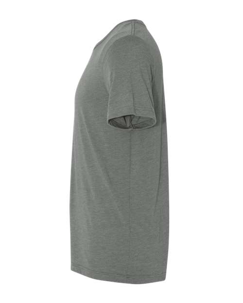 Bella+Canvas 3001CVC Unisex Heather CVC Short Sleeve Tee - Deep Heather - side