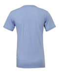 Bella+Canvas 3001CVC Unisex Heather CVC Short Sleeve Tee - Heather Blue - back