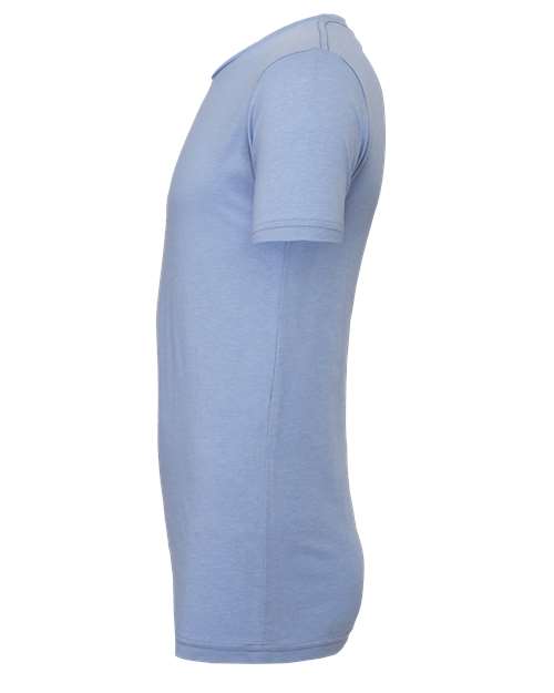 Bella+Canvas 3001CVC Unisex Heather CVC Short Sleeve Tee - Heather Blue - side