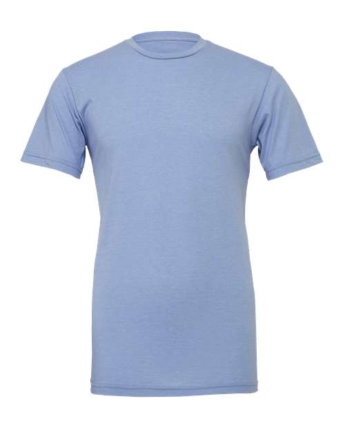Bella+Canvas 3001CVC Unisex Heather CVC Short Sleeve Tee - Heather Blue - front