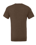Bella+Canvas 3001CVC Unisex Heather CVC Short Sleeve Tee - Heather Brown - back