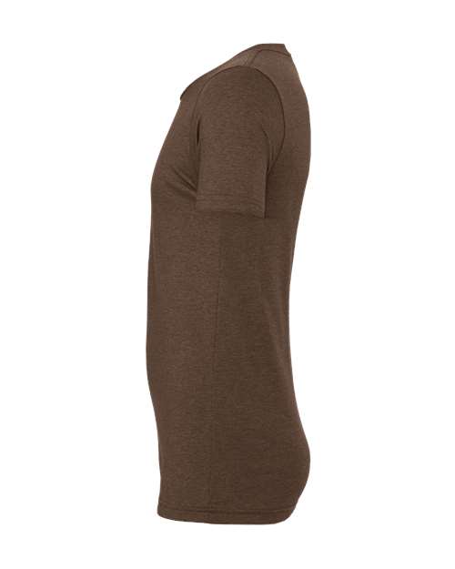 Bella+Canvas 3001CVC Unisex Heather CVC Short Sleeve Tee - Heather Brown - side