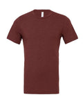 Bella+Canvas 3001CVC Unisex Heather CVC Short Sleeve Tee - Heather Cardinal - front