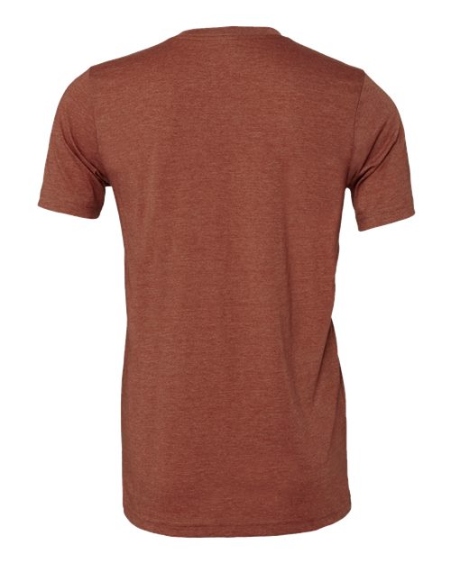 Bella+Canvas 3001CVC Unisex Heather CVC Short Sleeve Tee - Heather Clay - back
