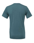 Bella+Canvas 3001CVC Unisex Heather CVC Short Sleeve Tee - Heather Deep Teal - back