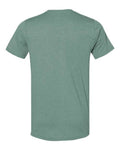 Bella+Canvas 3001CVC Unisex Heather CVC Short Sleeve Tee - Heather Dusty Blue - back
