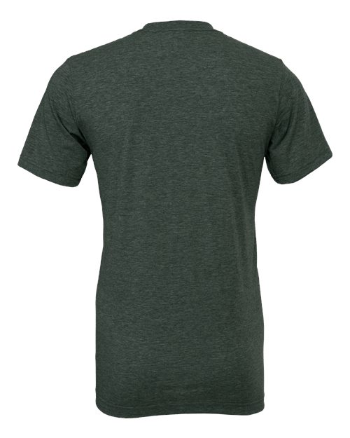 Bella+Canvas 3001CVC Unisex Heather CVC Short Sleeve Tee - Heather Forest - back
