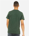 Bella+Canvas 3001CVC Unisex Heather CVC Short Sleeve Tee - Heather Forest - model back