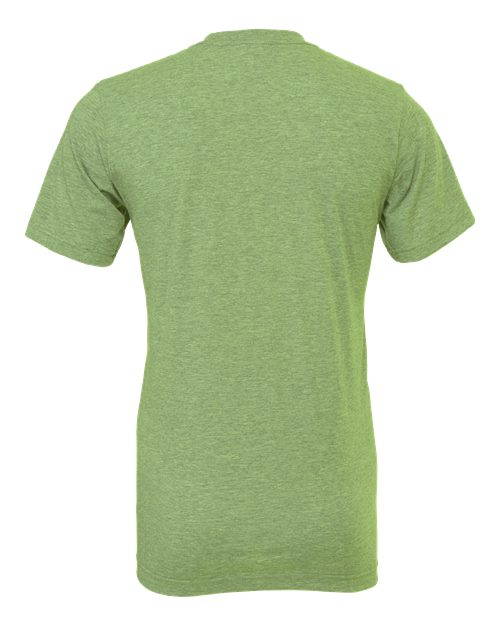Bella+Canvas 3001CVC Unisex Heather CVC Short Sleeve Tee - Heather Green - back
