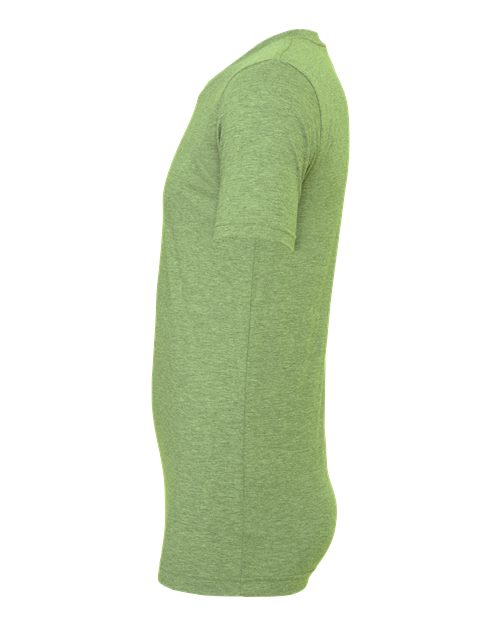 Bella+Canvas 3001CVC Unisex Heather CVC Short Sleeve Tee - Heather Green - side
