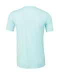 Bella+Canvas 3001CVC Unisex Heather CVC Short Sleeve Tee - Heather Ice Blue - back