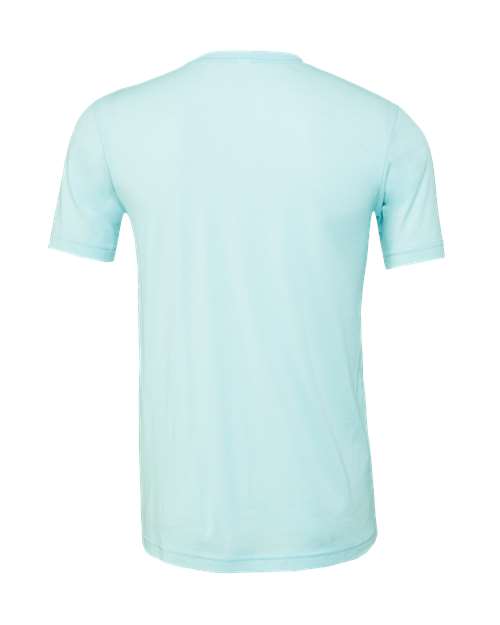 Bella+Canvas 3001CVC Unisex Heather CVC Short Sleeve Tee - Heather Ice Blue - back