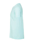Bella+Canvas 3001CVC Unisex Heather CVC Short Sleeve Tee - Heather Ice Blue - side