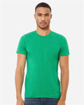 Bella+Canvas 3001CVC Unisex Heather CVC Short Sleeve Tee - Heather Kelly - model front