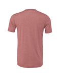 Bella+Canvas 3001CVC Unisex Heather CVC Short Sleeve Tee - Heather Mauve - back