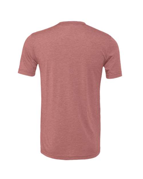 Bella+Canvas 3001CVC Unisex Heather CVC Short Sleeve Tee - Heather Mauve - back