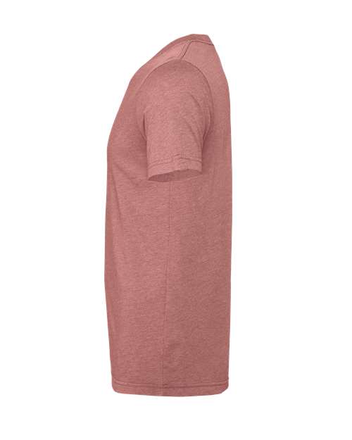 Bella+Canvas 3001CVC Unisex Heather CVC Short Sleeve Tee - Heather Mauve - side