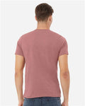 Bella+Canvas 3001CVC Unisex Heather CVC Short Sleeve Tee - Heather Mauve - model back