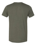 Bella+Canvas 3001CVC Unisex Heather CVC Short Sleeve Tee - Heather Military Green - back