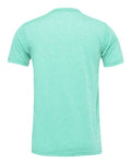 Bella+Canvas 3001CVC Unisex Heather CVC Short Sleeve Tee - Heather Mint - back