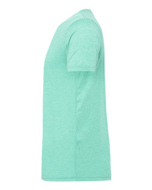 Bella+Canvas 3001CVC Unisex Heather CVC Short Sleeve Tee - Heather Mint - side