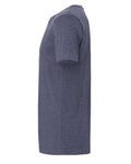 Bella+Canvas 3001CVC Unisex Heather CVC Short Sleeve Tee - Heather Navy - side