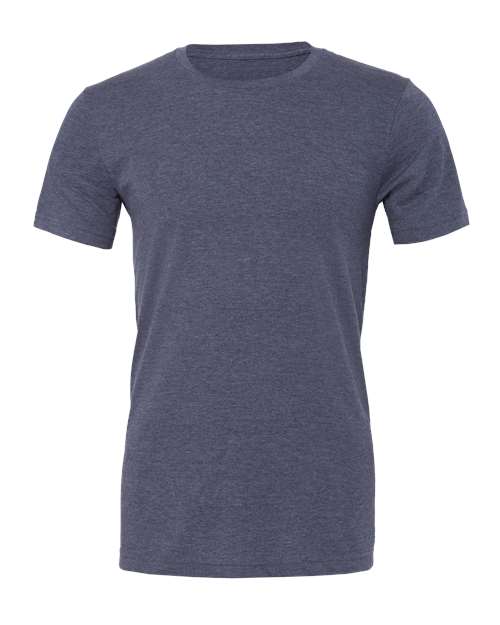 Bella+Canvas 3001CVC Unisex Heather CVC Short Sleeve Tee - Heather Navy - front