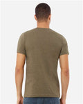 Bella+Canvas 3001CVC Unisex Heather CVC Short Sleeve Tee - Heather Olive - model back