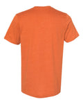 Bella+Canvas 3001CVC Unisex Heather CVC Short Sleeve Tee - Heather Orange - back