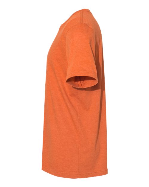 Bella+Canvas 3001CVC Unisex Heather CVC Short Sleeve Tee - Heather Orange - side