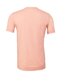 Bella+Canvas 3001CVC Unisex Heather CVC Short Sleeve Tee - Heather Peach - back