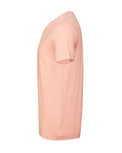 Bella+Canvas 3001CVC Unisex Heather CVC Short Sleeve Tee - Heather Peach - side