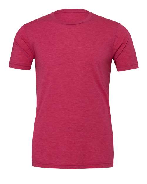Bella+Canvas BC3001CVC Unisex Heather CVC Short Sleeve Tee - Heather Raspberry - front
