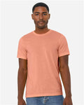 Bella+Canvas BC3001CVC Unisex Heather CVC Short Sleeve Tee - Heather Sunset - model front