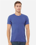 Bella+Canvas BC3001CVC Unisex Heather CVC Short Sleeve Tee - Heather True Royal - model front