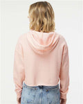 Independent Trading Co. AFX64CRP Women’s Lightweight Crop Hooded Sweatshirt - Blush - model back