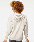 Independent Trading Co. PRM33SBP Unisex Special Blend Raglan Hooded Sweatshirt - Stone Heather - model back