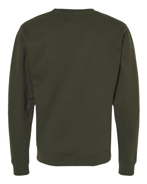 Independent Trading Co. SS3000 Midweight Crewneck Sweatshirt - Army - back
