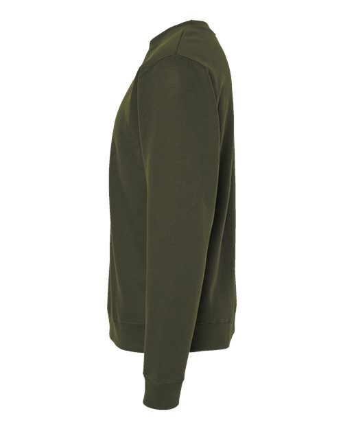 Independent Trading Co. SS3000 Midweight Crewneck Sweatshirt - Army - side