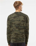 Independent Trading Co. SS3000 Midweight Crewneck Sweatshirt - Forest Camo - model back
