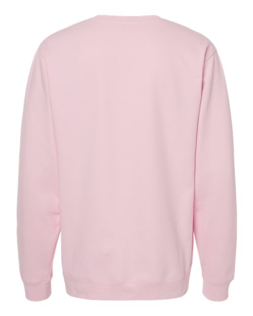 Independent Trading Co. SS3000 Midweight Crewneck Sweatshirt - Light Pink - back