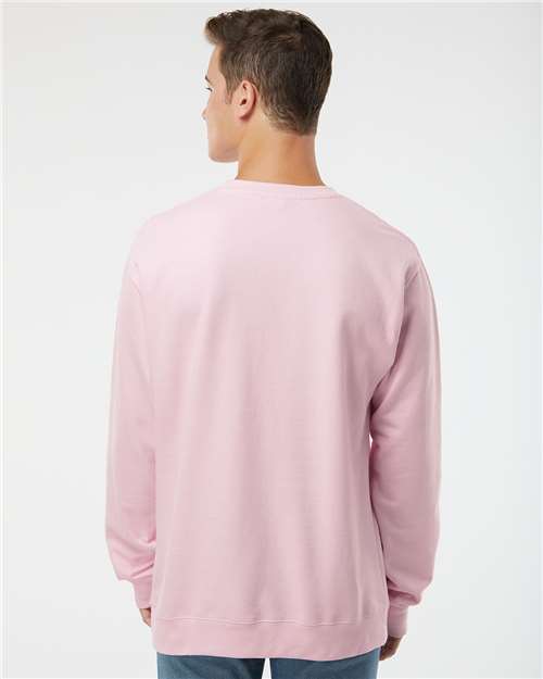 Independent Trading Co. SS3000 Midweight Crewneck Sweatshirt - Light Pink - model back