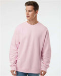 Independent Trading Co. SS3000 Midweight Crewneck Sweatshirt - Light Pink - model front