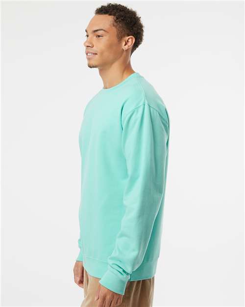Independent Trading Co. SS3000 Midweight Crewneck Sweatshirt - Mint - model side